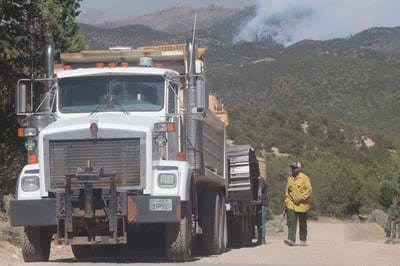 Heavy Equipment on the Cottonwood Fire