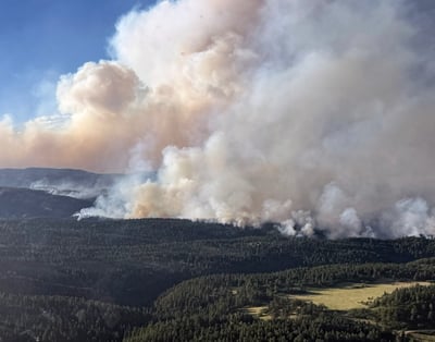 Aerial Photo of Aspen Acres Fire