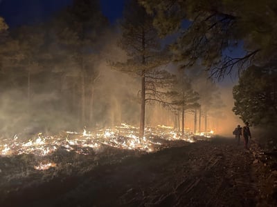 Seven Cabins Fire-Night Burning-May 21, 2026