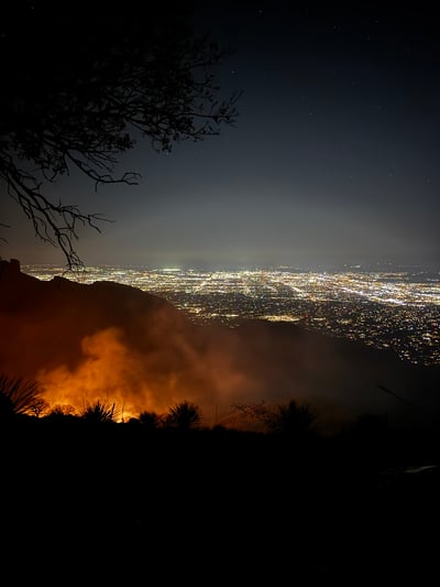 Nighttime Fire Glow, 06-16-2026