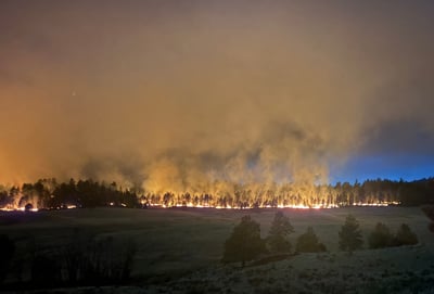 Beehive Fire Night Operations