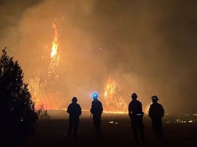 Firefighter and the Aspen Acres Fire