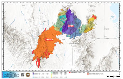 Iron and Cherry Fire Progression Map for Sunday, June 28