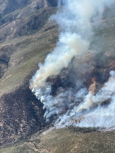 Fire activity in Pine Creek 7.10.26