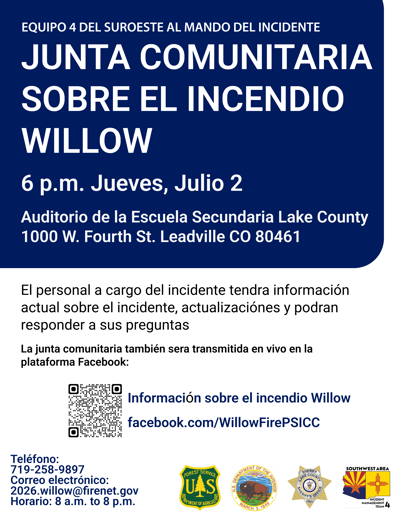 Willow Fire Community Meeting - July 2