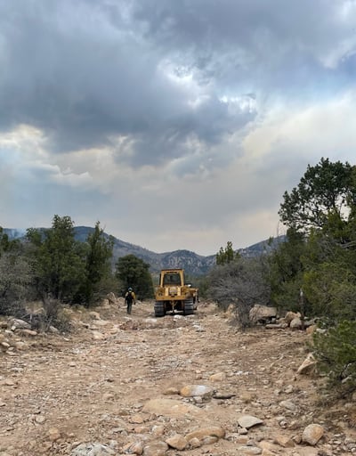 Seven Cabins Fire-Bulldozer-May 21, 2026