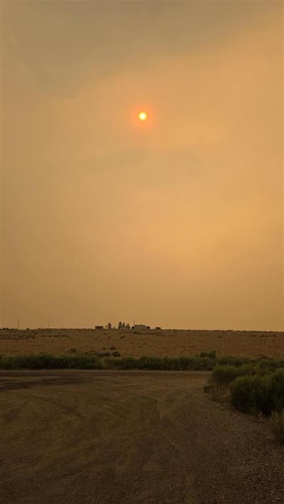 Heavy Smoke in Glade Park from Babylon Fire in Utah 80 ...
