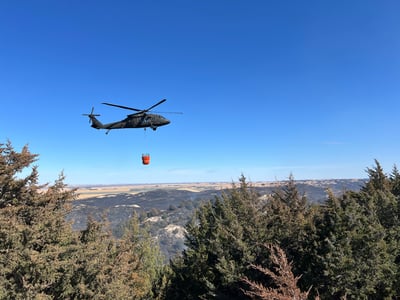 National Guard Helicopters Were Used to Deliver Water D...