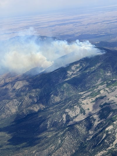 Seven Cabins Fire- Smoke Plume- May 15, 2026