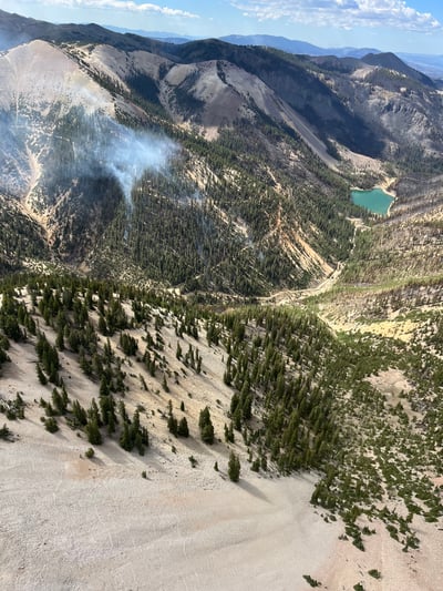 Flight over Cottonwood Fire