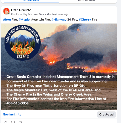 Great Basin CIMT3 supporting multiple fires